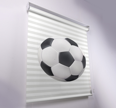 Biela a čierna lopta Rolety futbal - Tenstickers