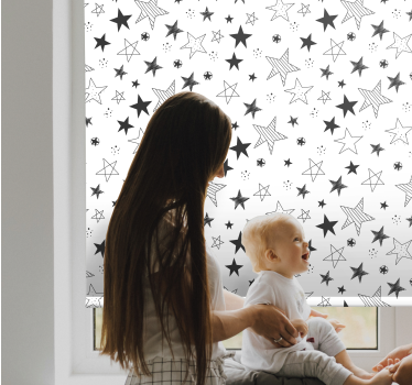 Bodky a hviezdy moderná roleta - Tenstickers