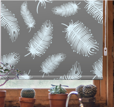 Boho perie na tmavom pozadí viac vintage Rolety - Tenstickers