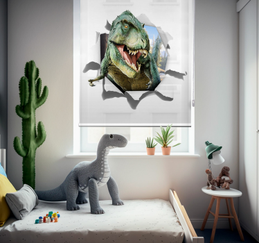 roleta do detskej izby 3D rozzúrený t-rex - Tenstickers