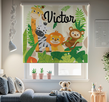 roleta do detskej izby vlastné džungľové zvieratáVlastné džungľov - Tenstickers