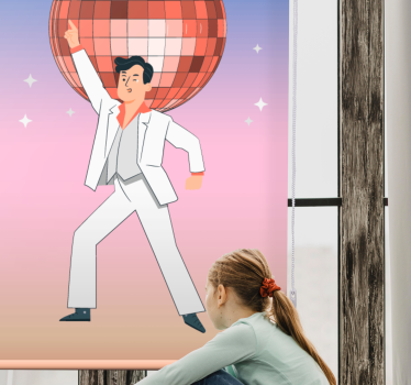 originálna roleta póza disco tanečnice - Tenstickers