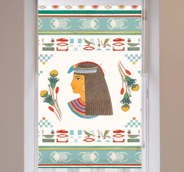 filmová roleta umenie starovekej egyptskej kráľovnej - Tenstickers