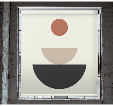 Fontána abstraktné geometrické umenie Roleta umenie - Tenstickers
