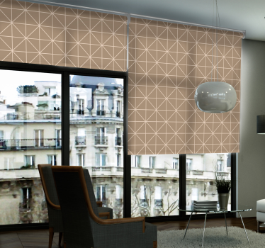 Béžové rolety s geometrickým vzorom - Tenstickers