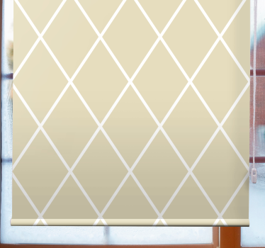 Krémová diamantová minimalistická vzorová roleta do obývačky - Tenstickers