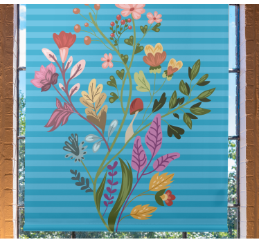 kvetinová roleta botanické usporiadanie - Tenstickers
