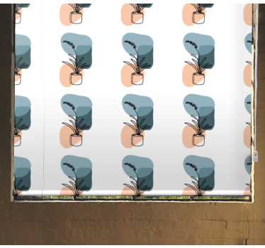 kvetinová roleta minimalistický dizajn orchideí - Tenstickers