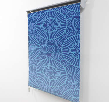 Mandala modré tóny obývacia izba Roleta - Tenstickers