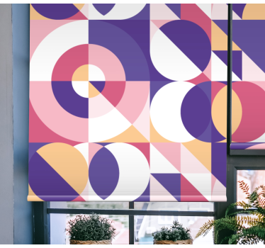 moderná roleta geometrický vzor kruhov - Tenstickers