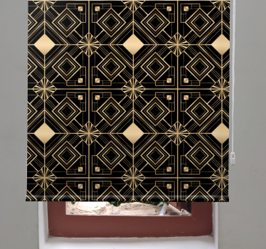 moderná roleta geometrický zlatý vzor - Tenstickers