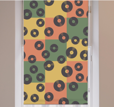Retro roleta s vinylovými platňami - Tenstickers