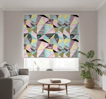 Moderná roleta s palmami a geometrickými prvkami - Tenstickers