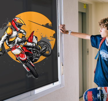 Motorka zábavná športová Roleta - Tenstickers