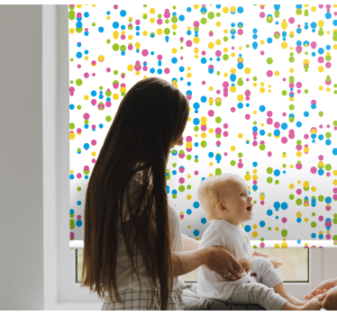 Multicolor dots design kids blind - Tenstickers