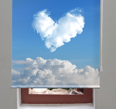 Obloha srdce fotografia romantika Rolety - Tenstickers