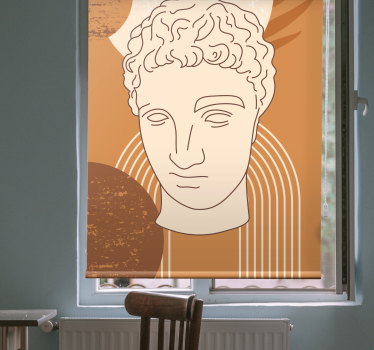 obrázková roleta klasický sochársky dizajn - Tenstickers