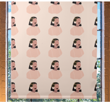 obrázková roleta štylizované ženské portréty - Tenstickers