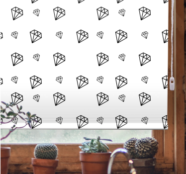 originálna roleta čierne a biele diamanty - Tenstickers