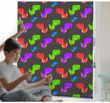 Retro hra dinosaury moderná roleta - Tenstickers