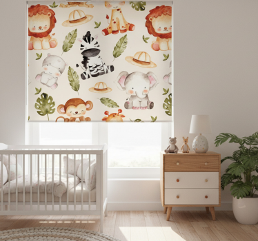 Roleta do detskej izby béžové safari - Tenstickers