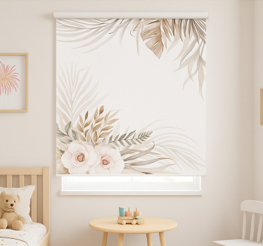 roleta do detskej izby boho pôvabné kvety - Tenstickers