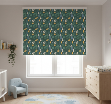 Roleta do detskej izby s abstraktnými minimalistickými vzormi - Tenstickers