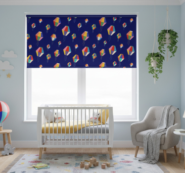 Roleta do detskej izby s horiacimi balónmi - Tenstickers