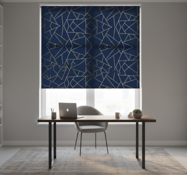 Roleta do kancelárie geometrické tvary - Tenstickers