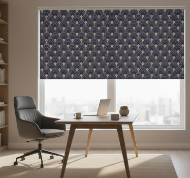 Roleta do kancelárie s ozdobným ventilátorovým vzorom - Tenstickers