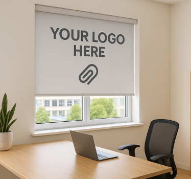 Roleta do kancelárie s personalizovaným logom - Tenstickers