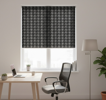 Roleta do kancelárie v houndstooth vzore - Tenstickers