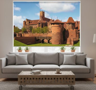Roleta do obývačky hrad malbork - Tenstickers