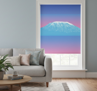 Roleta do obývačky kilimanjaro retro plátno - Tenstickers