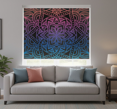 Roleta do obývačky mandala zloženie - Tenstickers