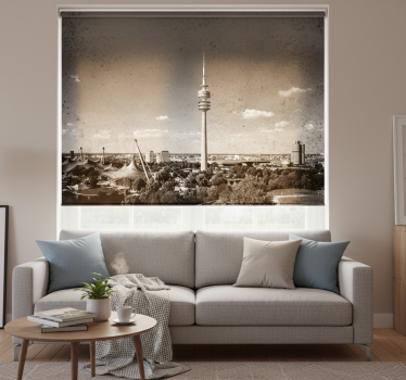 Roleta do obývačky mníchovský olympijský park skyline - Tenstickers