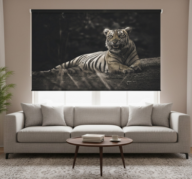 Roleta do obývačky tiger leží pohodlne - Tenstickers