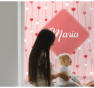Roleta láska s menom srdca - Tenstickers