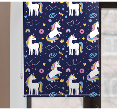 Roleta na okno fantasy motív jednorožca - Tenstickers