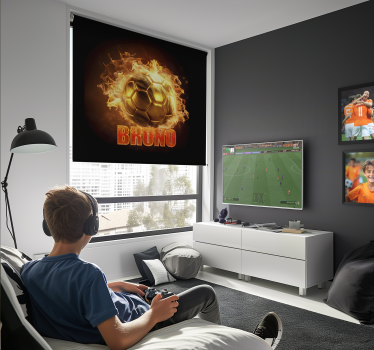 roleta futbal zlatá ohnivá guľa - Tenstickers