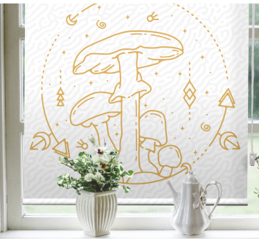 Roleta na okno huby a geometria - Tenstickers