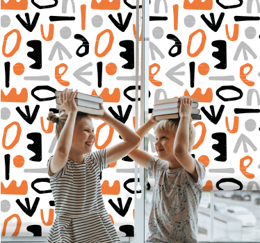 roleta s citátmi geometrické písmená - Tenstickers