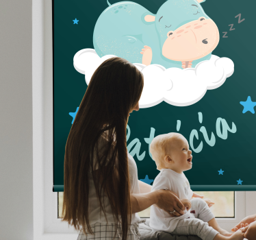 roleta pre bábätko hroší sen s menom - Tenstickers