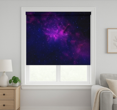 roleta pre teenagera fialová galaxia hviezda - Tenstickers