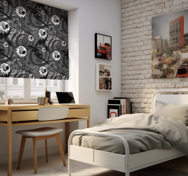 roleta do izby teenagera graffiti s lebkami - Tenstickers