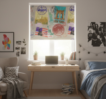 Roleta pre teenagera starý nyc koláž - Tenstickers
