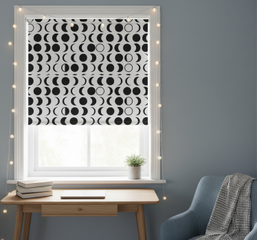 Roleta pre teenagera s minimalistickým vzorom mesiaca - Tenstickers