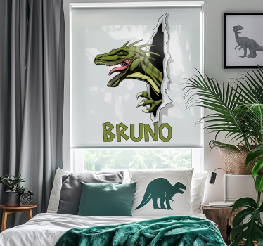 roleta na okno dinosaury jurský dravec - Tenstickers