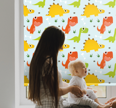 roleta s dinosaurami roztomilé kreslené dinosaury - Tenstickers