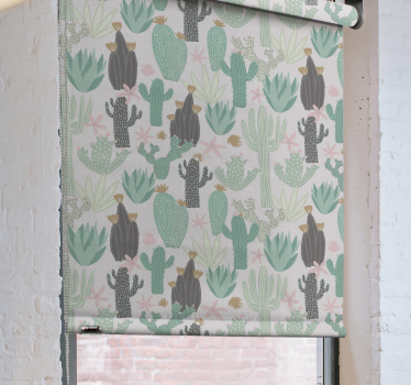 roleta so stromami scéna pokoja saguaro - Tenstickers
